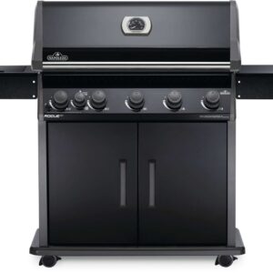 Stock Image - Napoleon - Rogue® XT 625 Propane Gas Grill with Infrared Side Burner, Black Napoleon Grill Gas Cart & Infrared Freestanding Grill - Builders Materials