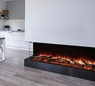 Stock Image - SimpliFire Scion Trinity Electric Fireplace SimpliFire Electric Fireplace - Builders Materials