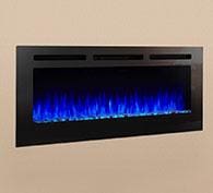 Stock Image - SimpliFire Allusion Electric Fireplace SimpliFire Electric Fireplace - Builders Materials