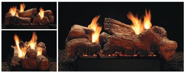 Stock Image - American Hearth - Vent-Free Multi-Sided Slope Glaze Burners and Matching Log Sets American Hearth - Builders Materials