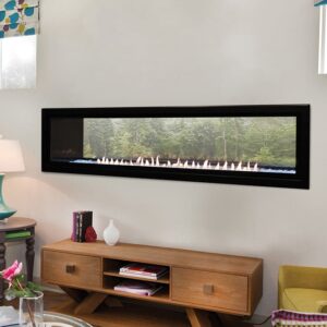 Stock Image - American Hearth - Boulevard 60-inch See-Through American Hearth - Builders Materials