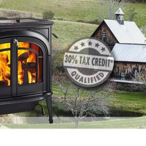 Stock Image - Vermont Castings Dauntless FlexBurn Wood Burning Stove Vermont Castings Wood Stove - Builders Materials