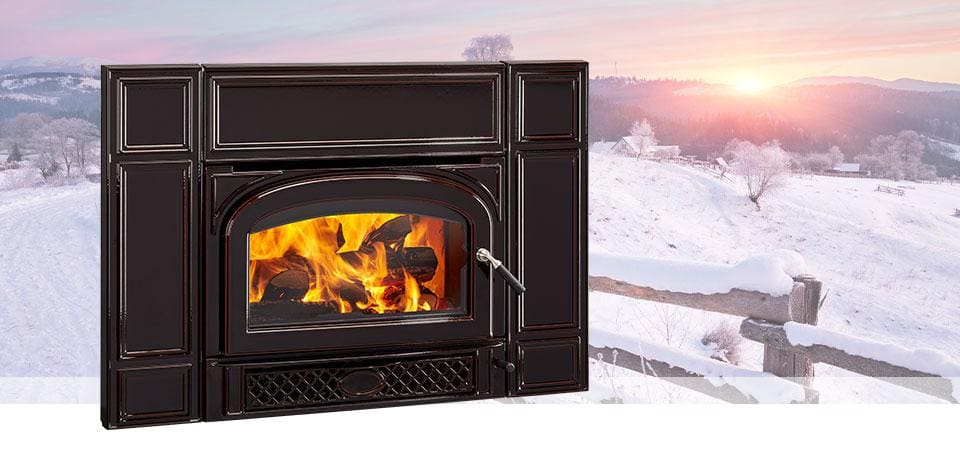 Stock Image - Vermont Castings Gifford Wood Burning Insert Vermont Castings Wood Insert - Builders Materials