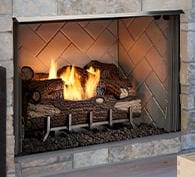Stock Image - Outdoor Lifestyles Vesper Gas Fireplace Outdoor Lifestyles Gas Fireplace & Outdoor Fire - Builders Materials