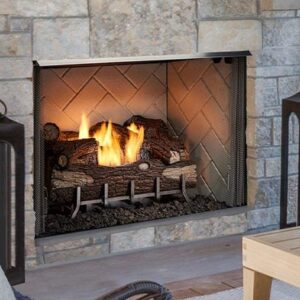 Stock Image - Outdoor Lifestyles Vesper Gas Fireplace Outdoor Lifestyles Gas Fireplace & Outdoor Fire - Builders Materials