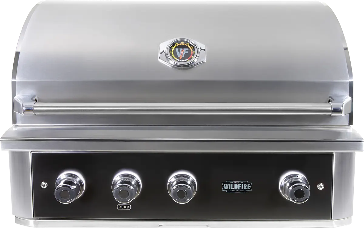 Stock Image - Wildfire - The Ranch Pro 36inch Gas Grill Black 304 SS Wildfire - Builders Materials