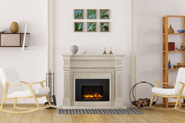 Stock Image - Ambiance 30 Ambiance Electric Contemporary Insert - Builders Materials