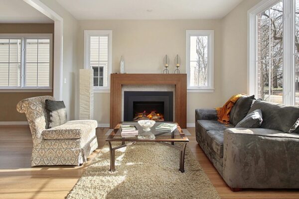 Stock Image - Ambiance 34 Ambiance Electric Contemporary Insert - Builders Materials