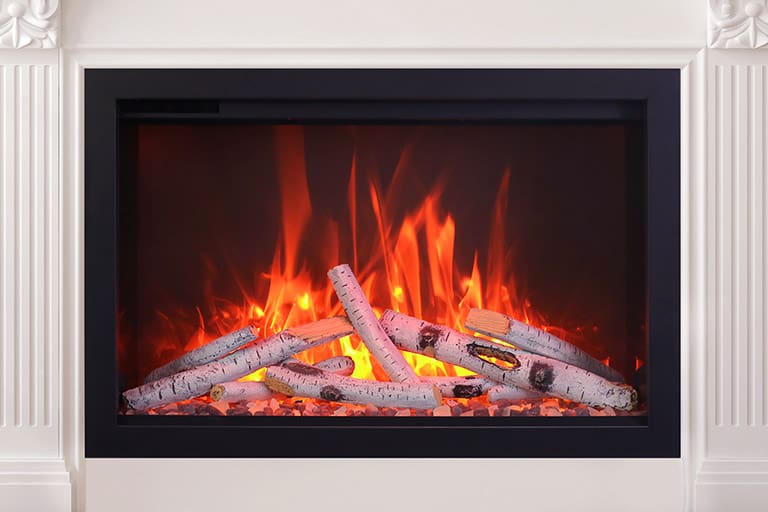 Stock Image - Ambiance FP 36 Ambiance Electric Contemporary Fireplace - Builders Materials