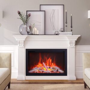 Stock Image - Ambiance FP 36 Ambiance Electric Contemporary Fireplace - Builders Materials