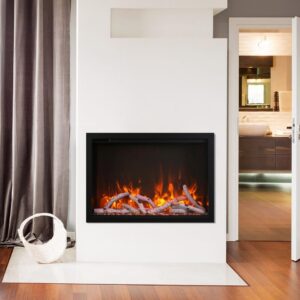 Stock Image - Ambiance FP 42 Ambiance Electric Contemporary Fireplace - Builders Materials