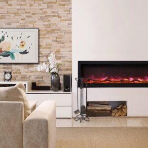Stock Image - Ambiance IW 60 Ambiance Electric Linear Fireplace - Builders Materials