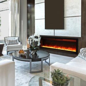 Stock Image - Ambiance IW 74 Ambiance Electric Linear Fireplace - Builders Materials
