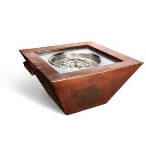Stock Image - HPC Fire Inspired - Copper Bowl Series Smooth Sierra Model Bowl - Builders Materials