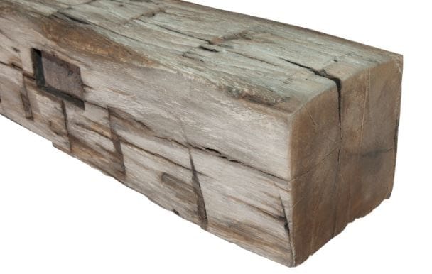 Stock Image - MagraHearth Mortise Barn Beam Mantel - Silver Accessories - Builders Materials