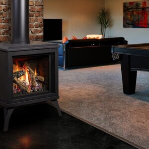 Stock Image - Kingsman - FDV200S -  Free Standing Direct Vent Stove Base Model - Builders Materials