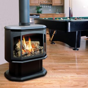Stock Image - Kingsman - FDV350 -  Free Standing Direct Vent Stove Base Model - Builders Materials
