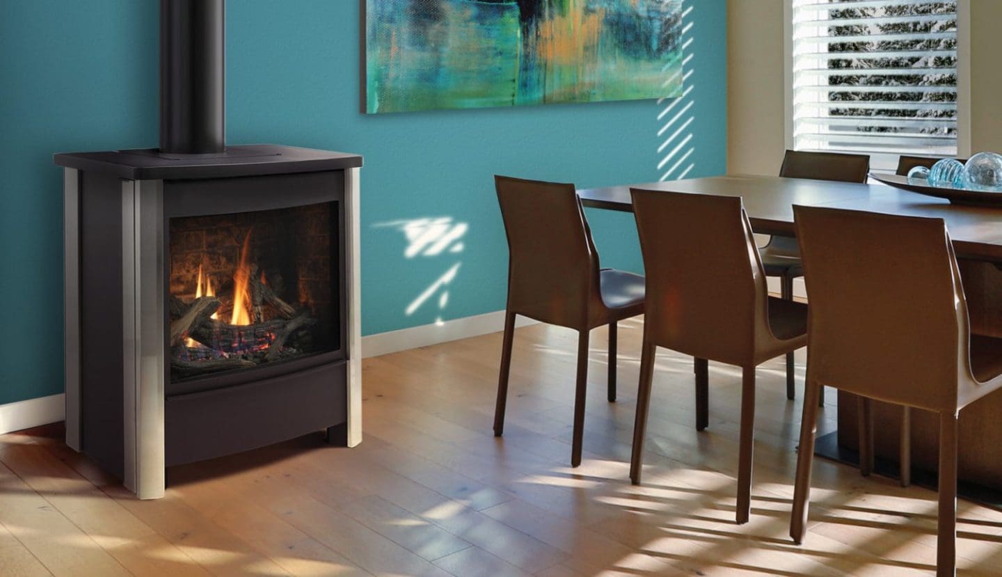 Stock Image - Kingsman - FDV451 -  Free Standing Direct Vent Stove Base Model - Builders Materials