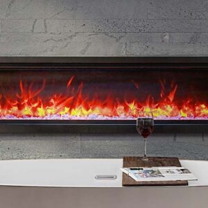 Stock Image - Ambiance - Impressionist 100 Ambiance Electric Linear Fireplace - Builders Materials