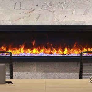 Stock Image - Ambiance - Impressionist 42 Ambiance Electric Linear Fireplace - Builders Materials