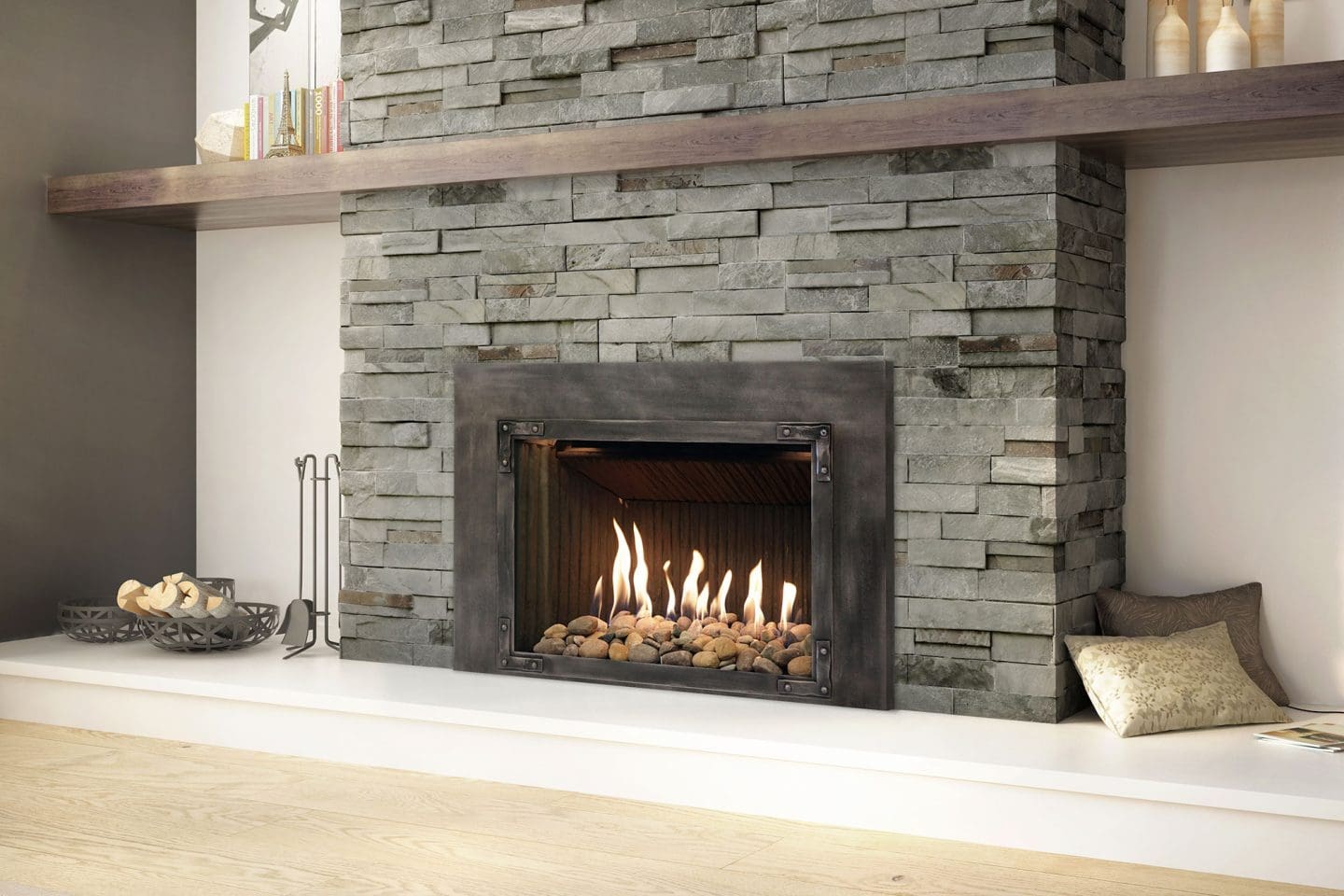 Stock Image - Ambiance - Inspiration 34 Ambiance Gas Contemporary Insert - Builders Materials