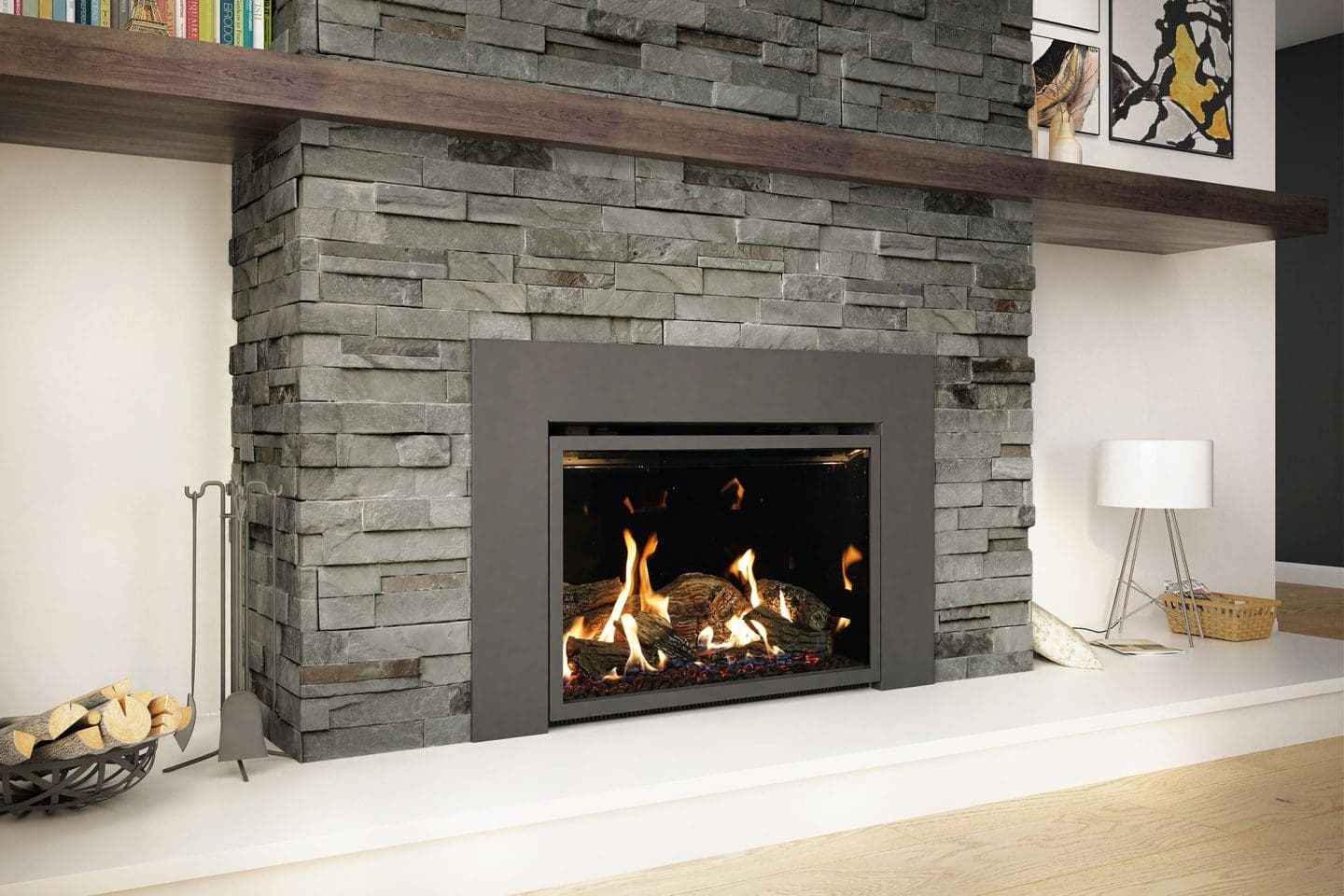 Stock Image - Ambiance - Inspiration 34 Ambiance Gas Contemporary Insert - Builders Materials