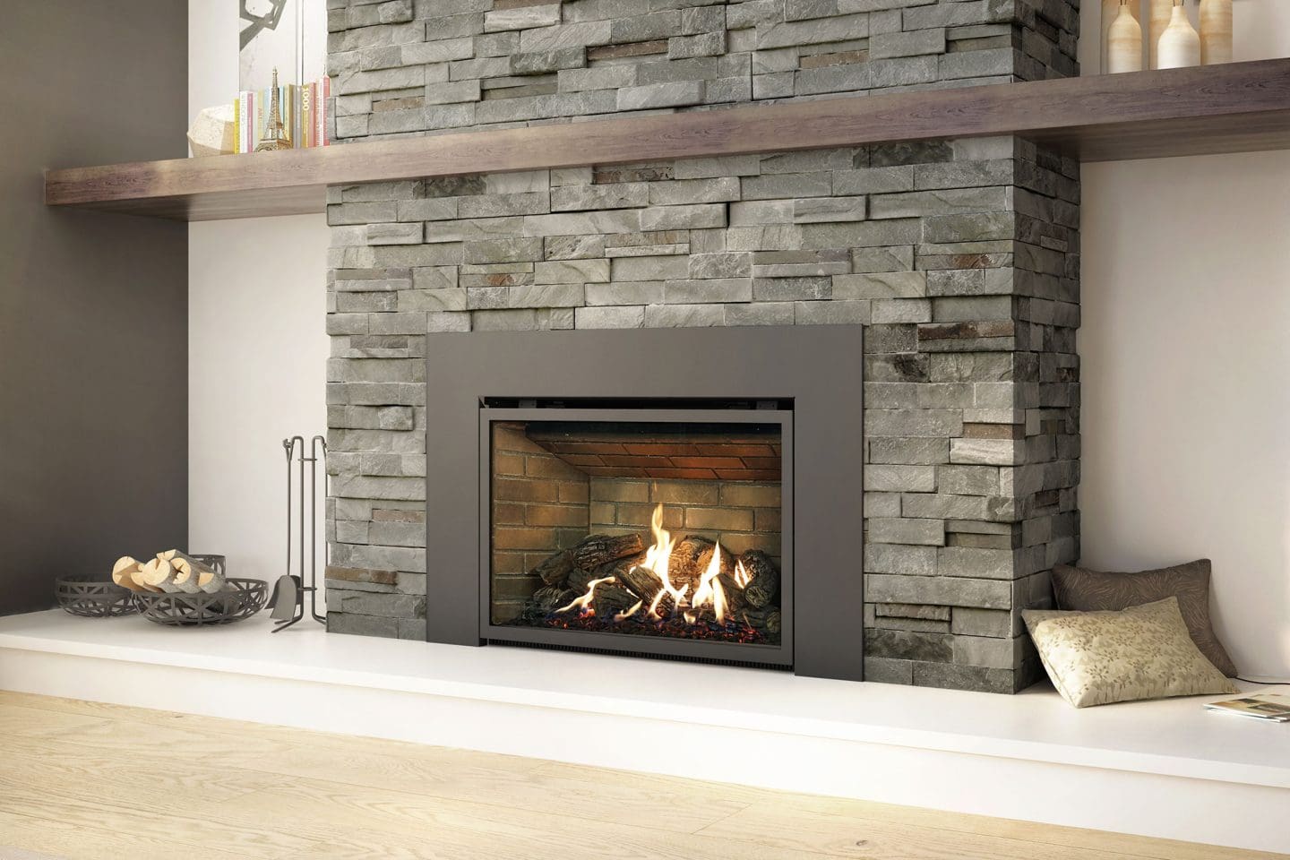 Stock Image - Ambiance - Inspiration 34 Ambiance Gas Contemporary Insert - Builders Materials