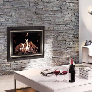 Stock Image - Ambiance - Intrigue 42 Ambiance Gas Contemporary Fireplace - Builders Materials