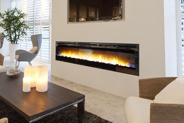 Stock Image - American Hearth - Nexfire Linear 74-inch American Hearth - Builders Materials