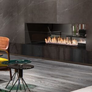 Stock Image - NetZero Renew NetZero Ethanol Bay & Burner Insert & Contemporary & Corner & Island & Linear & Peninsula Fireplace - Builders Materials