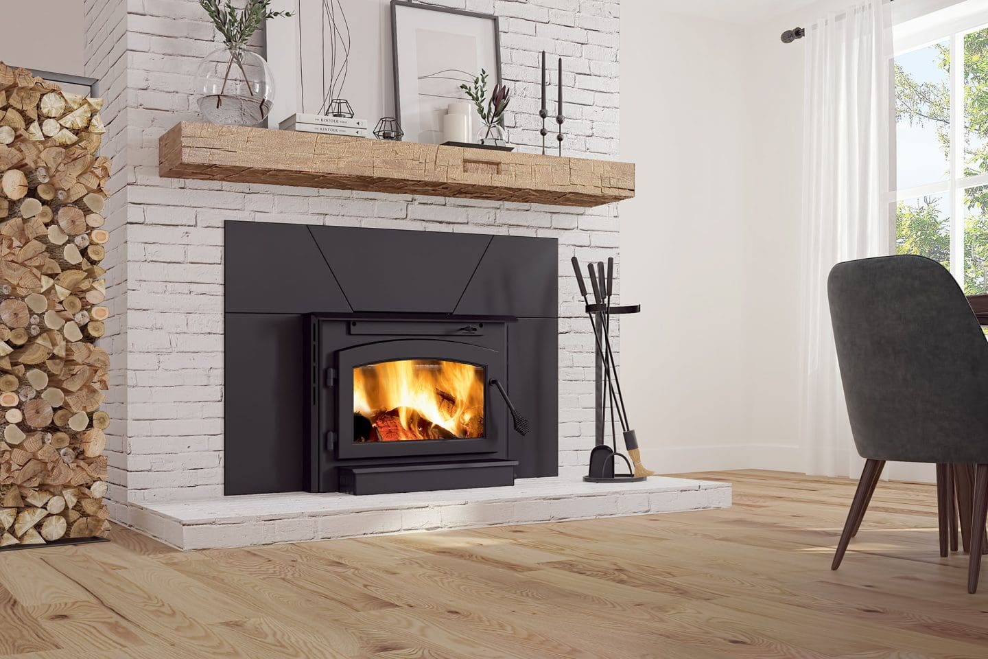 Stock Image - Ambiance - Outlander 19i Ambiance Wood Traditional Insert - Builders Materials