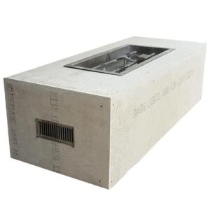 Stock Image - HPC Fire Inspired - Rectangle Enclosure H-Burner Insert Diy - Builders Materials