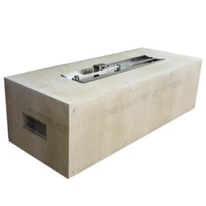 Stock Image - HPC Fire Inspired - Rectangle Enclosure Interlink Burner Insert Diy - Builders Materials