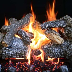 Stock Image - Ambiance - Richland Blaze Ambiance Gas Log Set & Burner - Builders Materials