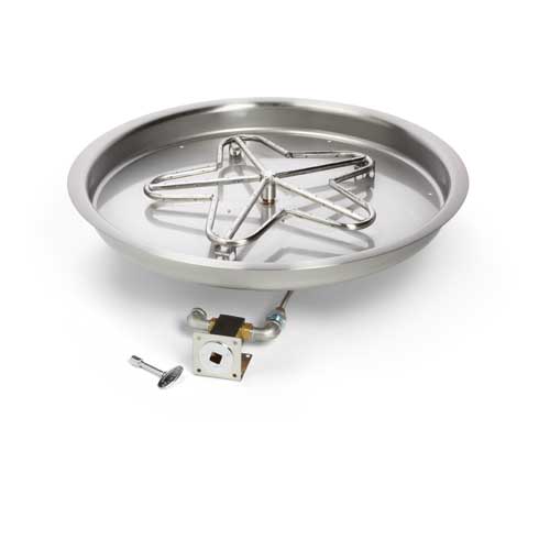 Stock Image - HPC Fire Inspired - Round Bowl Inserts Fire - Builders Materials