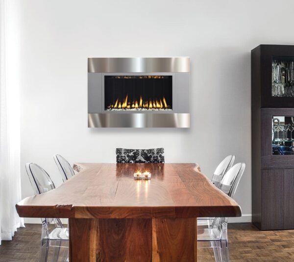 Stock Image - Solas Twenty6 VF Solas Gas Wall Mount Fireplace - Builders Materials