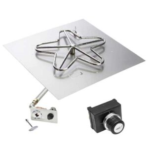 Stock Image - HPC Fire Inspired - Square Flat Inserts Fire - Builders Materials