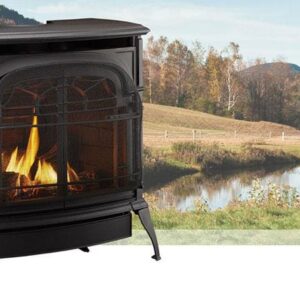 Stock Image - Vermont Castings Stardance Direct Vent Gas Stove Vermont Castings Gas Stove - Builders Materials