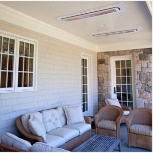 Stock Image - Bromic Heating - BH0420012 - Tungsten - 4000 Watts Electric Double Element Heater Bromic Heating - Builders Materials