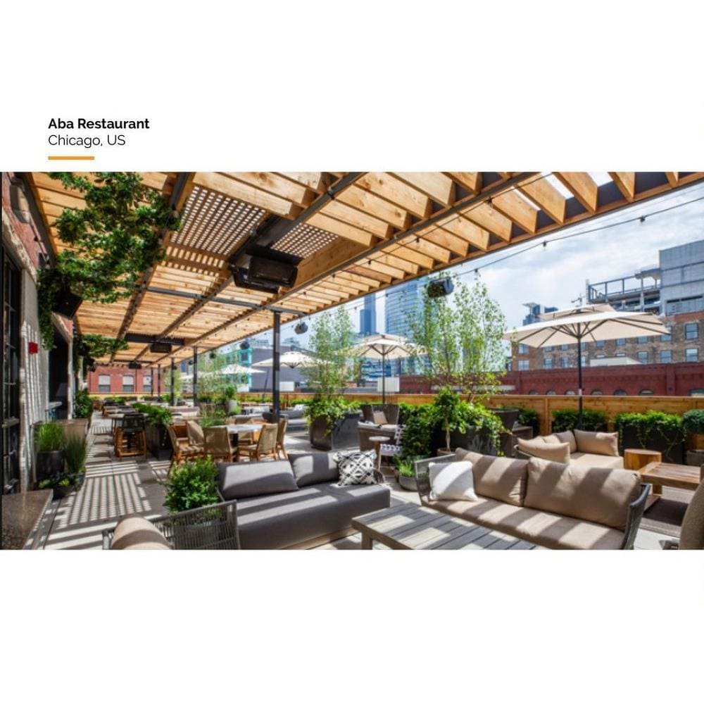 Stock Image - Bromic Heating - BH0210003-1 - Tungsten Smart-Heat - 500 Series Patio Heater Bromic Heating - Builders Materials