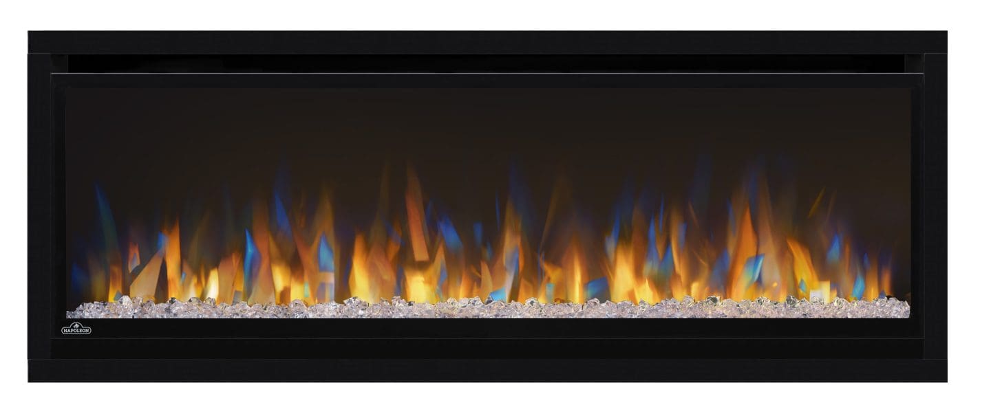 Stock Image - Napoleon - Alluravision™ 42 Deep Depth Electric Fireplace Napoleon Hearth Electric Wall Mount Fireplace - Builders Materials