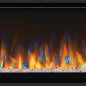 Stock Image - Napoleon - Alluravision™ 60 Deep Depth Electric Fireplace Napoleon Hearth Electric Wall Mount Fireplace - Builders Materials
