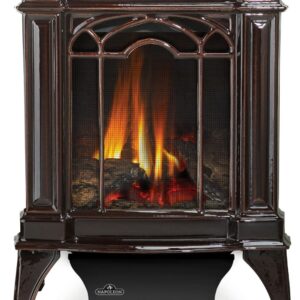 Stock Image - Napoleon - Arlington™ Direct Vent Stove, Natural Gas, Electronic Ignition - Majolica Brown Napoleon Hearth Gas Freestanding Stove - Builders Materials