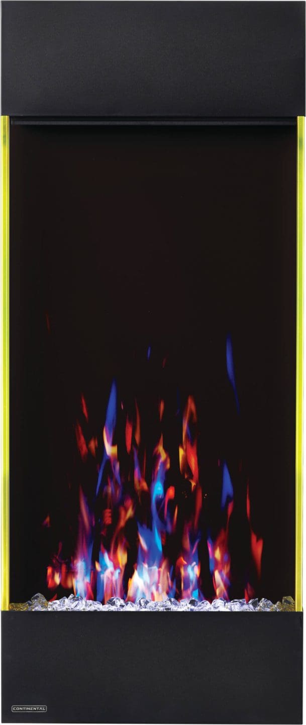 Stock Image - Napoleon - CEFVC38 Vertical Electric Fireplace Napoleon Hearth Electric Wall Mount Fireplace - Builders Materials