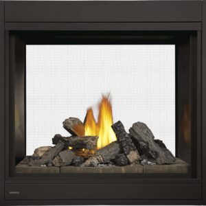 Stock Image - Napoleon - CBHD4 See Through Direct Vent Fireplace with Logs, Natural Gas, Alternate Electronic Ignition Napoleon Hearth Gas See-Thru Fireplace - Builders Materials