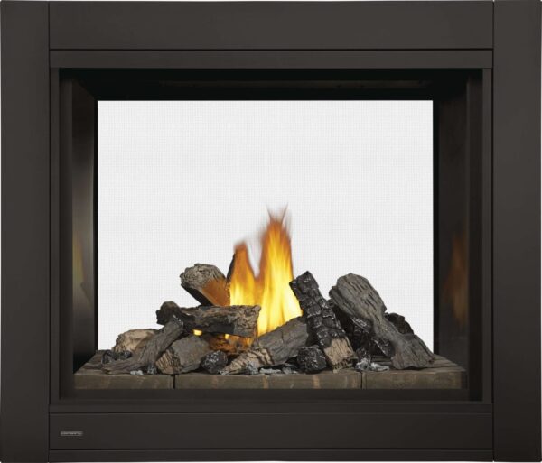 Stock Image - Napoleon - CBHD4 See Through Direct Vent Fireplace with Logs, Natural Gas, Alternate Electronic Ignition Napoleon Hearth Gas See-Thru Fireplace - Builders Materials