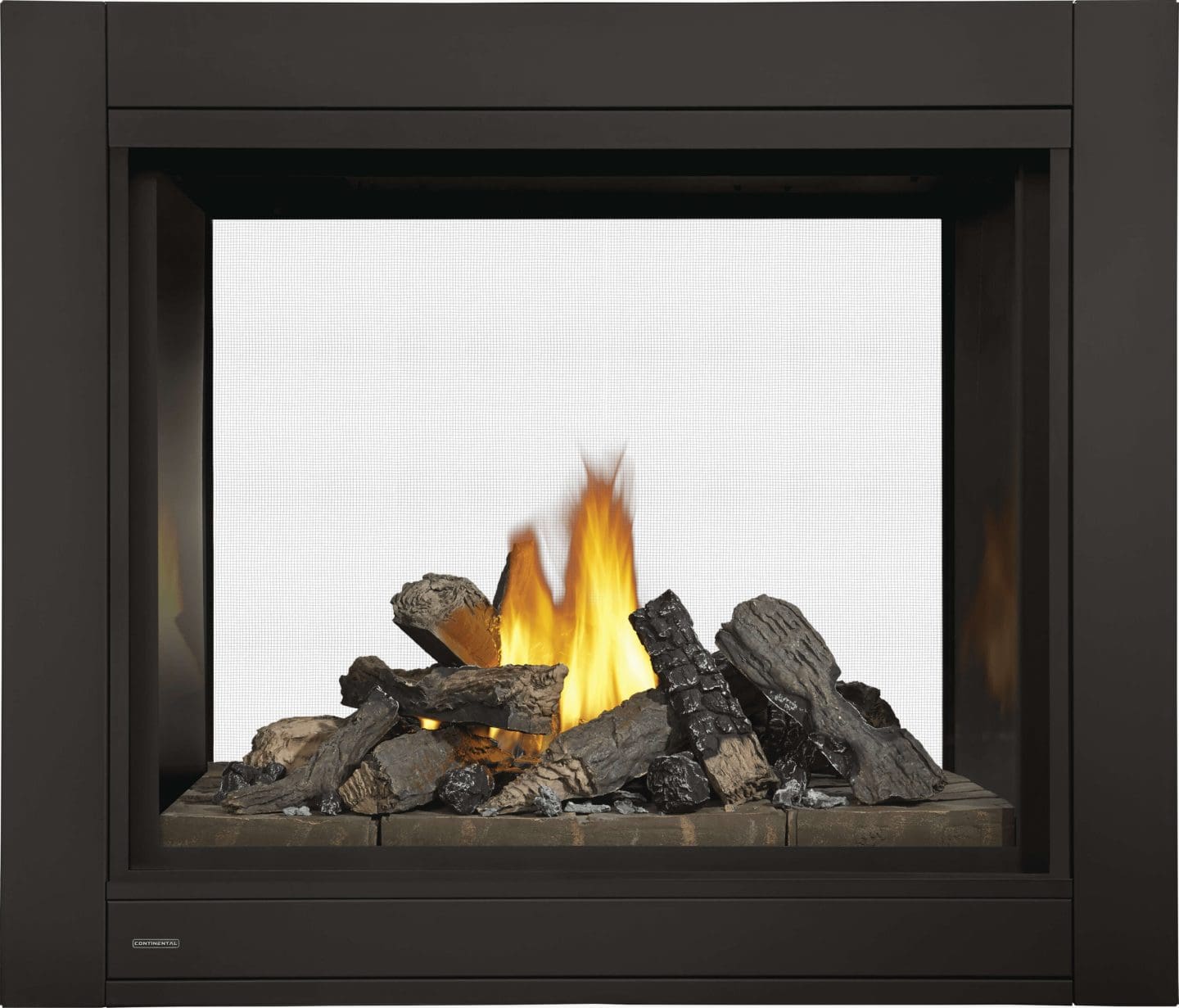 Stock Image - Napoleon - CBHD4 See Through Direct Vent Fireplace with Logs, Natural Gas, Alternate Electronic Ignition Napoleon Hearth Gas See-Thru Fireplace - Builders Materials