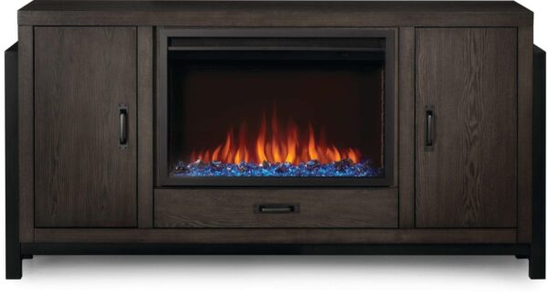 Stock Image - Napoleon - The Franklin Electric Fireplace Media Console Napoleon Hearth Electric Console - Builders Materials