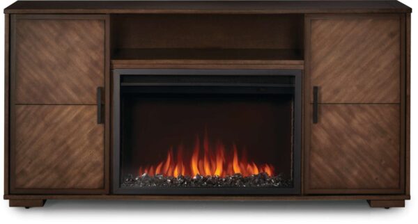 Stock Image - Napoleon - The Hayworth Electric Fireplace Media Console Napoleon Hearth Electric Console - Builders Materials