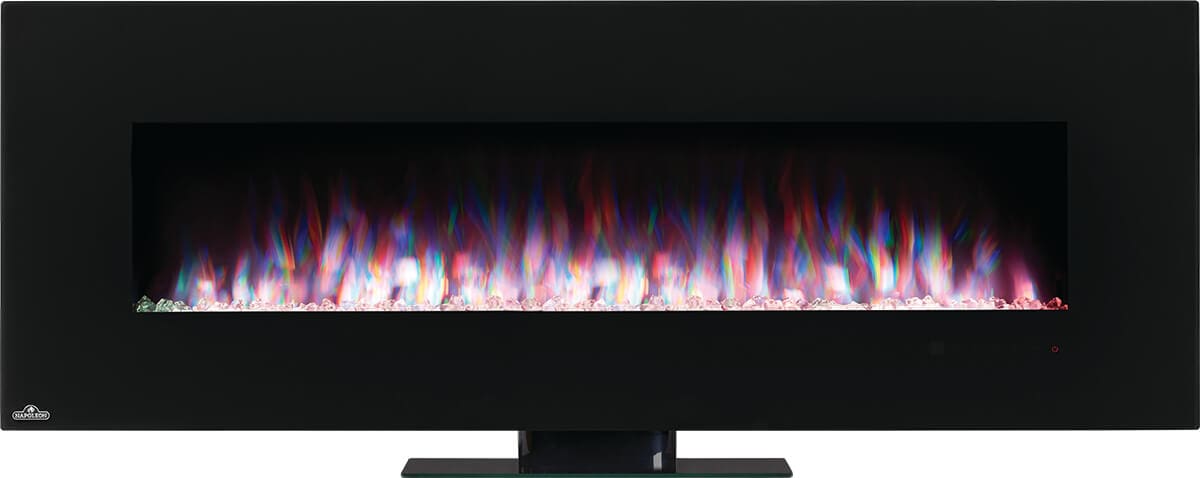 Stock Image - Napoleon - Amano 60 Electric Linear Fireplace Napoleon Hearth Electric Linear & Wall Mount Fireplace - Builders Materials